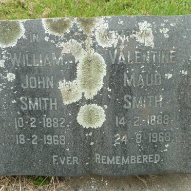 SMITH William 1882-1968 &amp; Valentine Maud 1888-1968