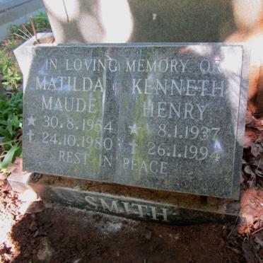 SMITH Kenneth Henry 1937-1994 :: SMITH Matilda Maude 1954-1980