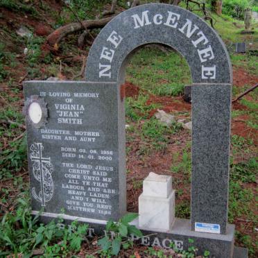 SMITH Viginia nee McENTEE 1956-2000