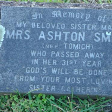 SMITH Mary, Ashton nee TOMICH