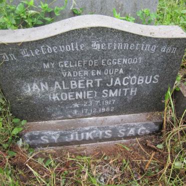 SMITH Jan Albert Jacobus 1917-1982