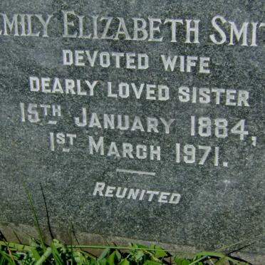 SMITH Emily Elizabeth 1884-1971