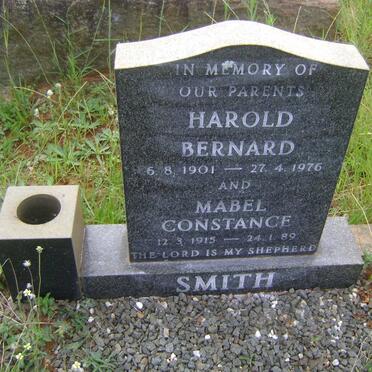 SMITH Harold Bernard 1901-1976 &amp; Mabel Constance 1915-1989