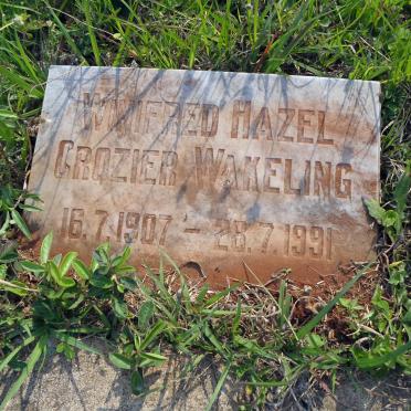 WAKELING Winifred Hazel Crozier 1907-1991