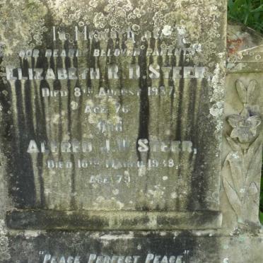 STEER Alfred J. -1938 &amp; Elizabeth R.D. -1937