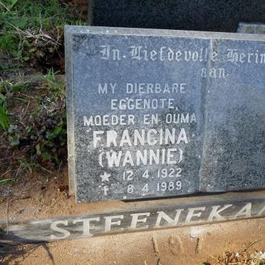 STEENEKAMP Francina 1922-1989