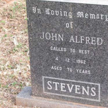 STEVENS John Alfred -1962