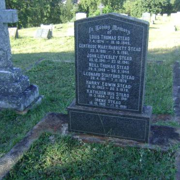 STEAD Louis Thomas 1874-1945 &amp; Gertrude Mary Harriett 18881-1961 STEAD Harry Edwin 1903-1978