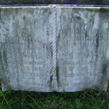 STEWARD Henry -1951 &amp; Dorothea M. -1965