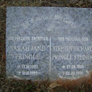 STEINER Stephen Richard Pringle 1996-1996 :: PRINGLE Sarah Jane 1993-1993