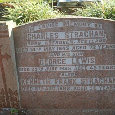 STRACHAN Charles -1945 :: STRACHAN George Lewis -1945 :: STRACHAN Kenneth Frank -1962