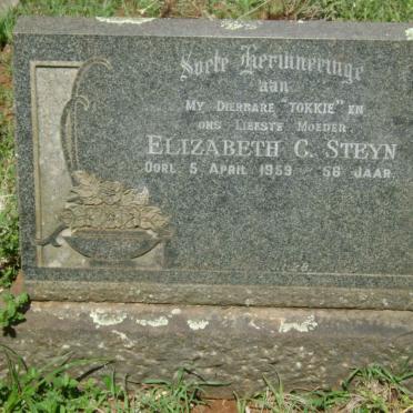 STEYN Elizabeth C. -1959