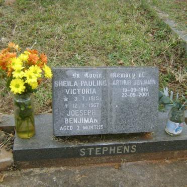 STEPHENS Arthur Benjamin 1916-2001 &amp; Sheila Pauline Victoria 1919-1967 :: STEPHENS Joeseph Benjiman -1947