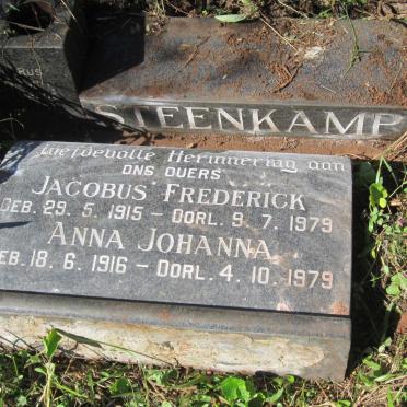 STEENKAMP Jacobus Frederick 1915-1979 &amp; Anna Johanna 1916-1979
