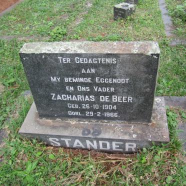 STANDER Zacharias de Beer 1904-1966