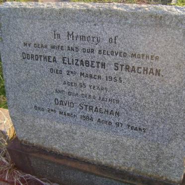 STRACHAN David -1984 &amp; Dorothea Elizabeth -1955