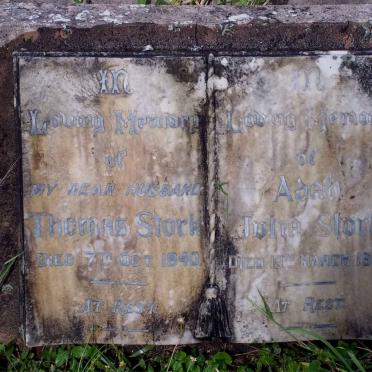 STORK Thomas -1940 &amp; Adah Julia -1966