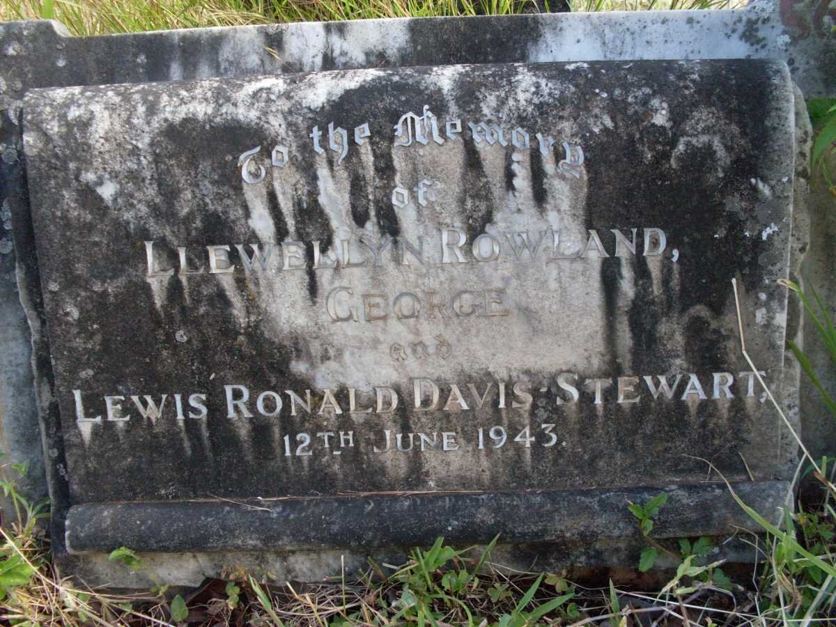 STEWART Llewellyn Rowland Davis -1937 :: STEWART George Davis -1953 ::STEWART Lewis Ronald Davis -1943
