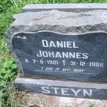 STEYN Daniel Johannes 1921-1985