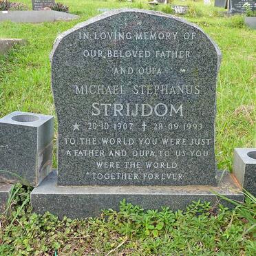STRIJDOM Michael Stephanus 1907-1993 &amp; Katrina Maria TERBLANCHE 1918-1969