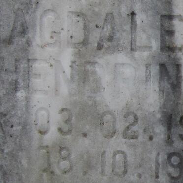 STRYDOM Magdalena Hendrina 1910-1992