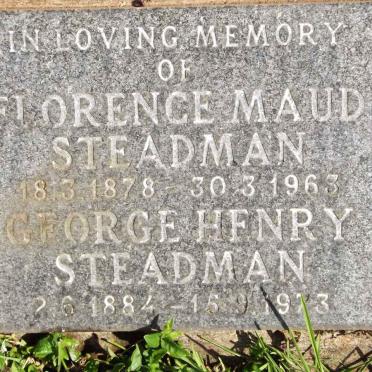 STEADMAN George Henry 1884-1973 &amp; Florence Maud 1878-1963