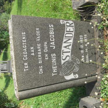 STANDER Theunis Jacobus 1920-1975