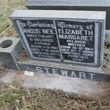 STEWART Angus Neil 1911-1989 &amp; Elizabeth Margaret 1914-2000