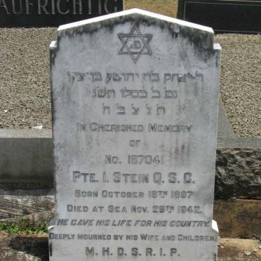 STEIN Isaac 1897-1942