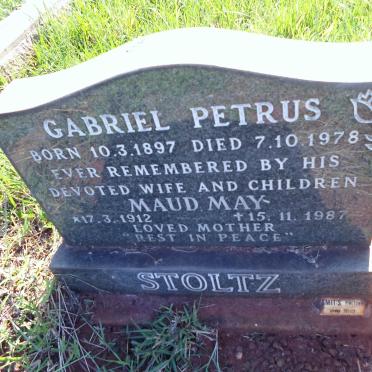 STOLTZ Gabriel Petrus 1897-1978 &amp; Maud May 1912-1987