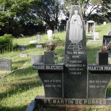 ST. MARTIN DE PORRES Maisie Baatjies -1972 :: ST. MARTIN DE PORRES Martin Morris -1994