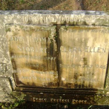 STOBART John Thomas -1942 &amp; Clara Ellen -1945