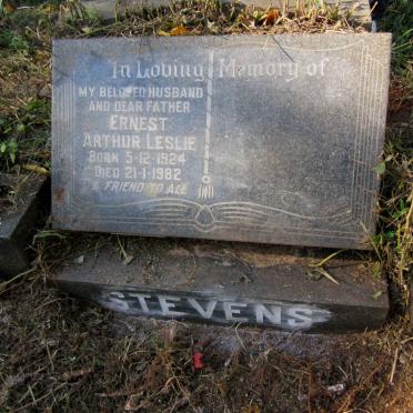 STEVENS Ernest Arthur Leslie 1924-1982