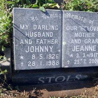 STOLS Johnny 1926-1988 &amp; Jeanne 1917-2000