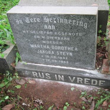 STEYN Martha Dorothea Jakoba 1932-1983