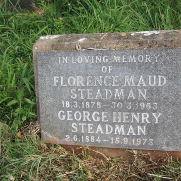 STEADMAN George Henry 1884-1973 :: STEADMAN Florence Maud 1878-1963