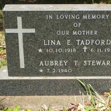 STEWART Aubrey 1940- ::  TADFORD  Lina E. 1918-1992