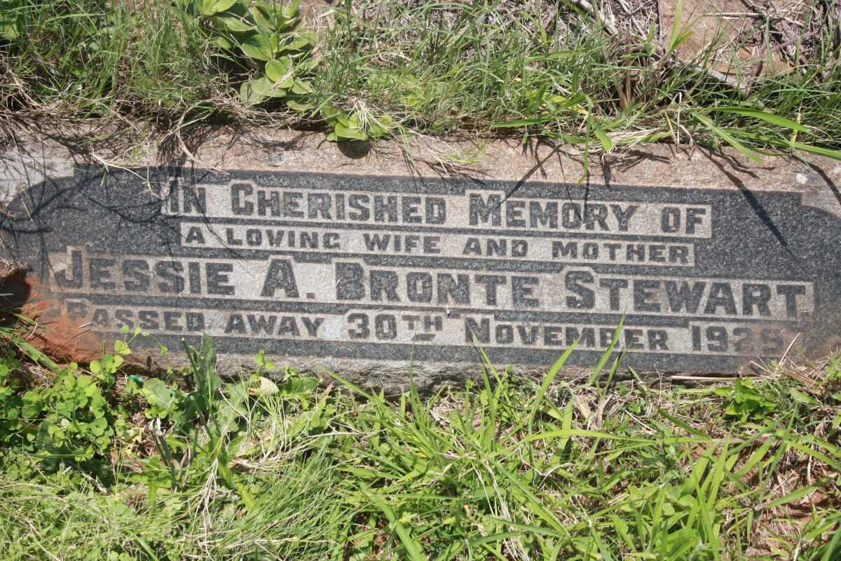 STEWART Jessie A. Bronte -1929