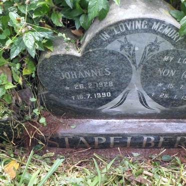 STAPELBERG Johannes 1928-1990 &amp; Non JONES 1918-1986