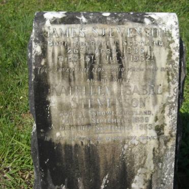 STEVENSON James 1886-1932 &amp; Kathleen Isabel 1890-1953