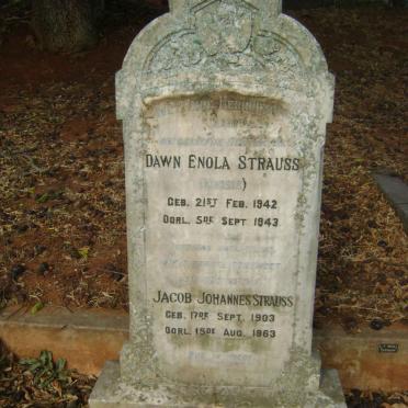 STRAUSS Jacob Johannes 1903-1963 :: STRAUSS Dawn Enola 1942-1943
