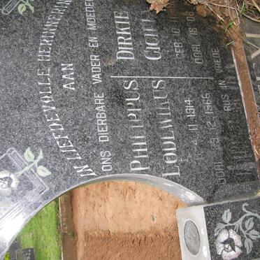 STEYL Philippus Lodewikus 1914-1966 &amp; Dirkie Cicilia -1983