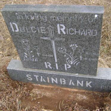 STAINBANK Richard 1945-1971 :: STAINBANK Dulcie -1946