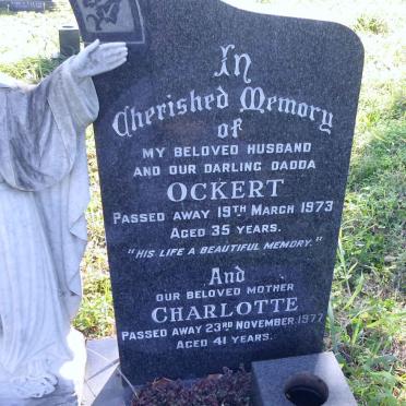 STONE Ockert -1973 &amp; Charlotte -1977 