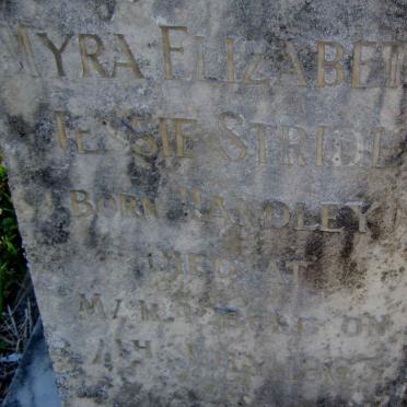 STRIDE Myra Elizabeth Jessie nee HANDLEY -1963