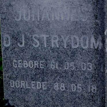 STRYDOM Johannes D.J. 1961-1988