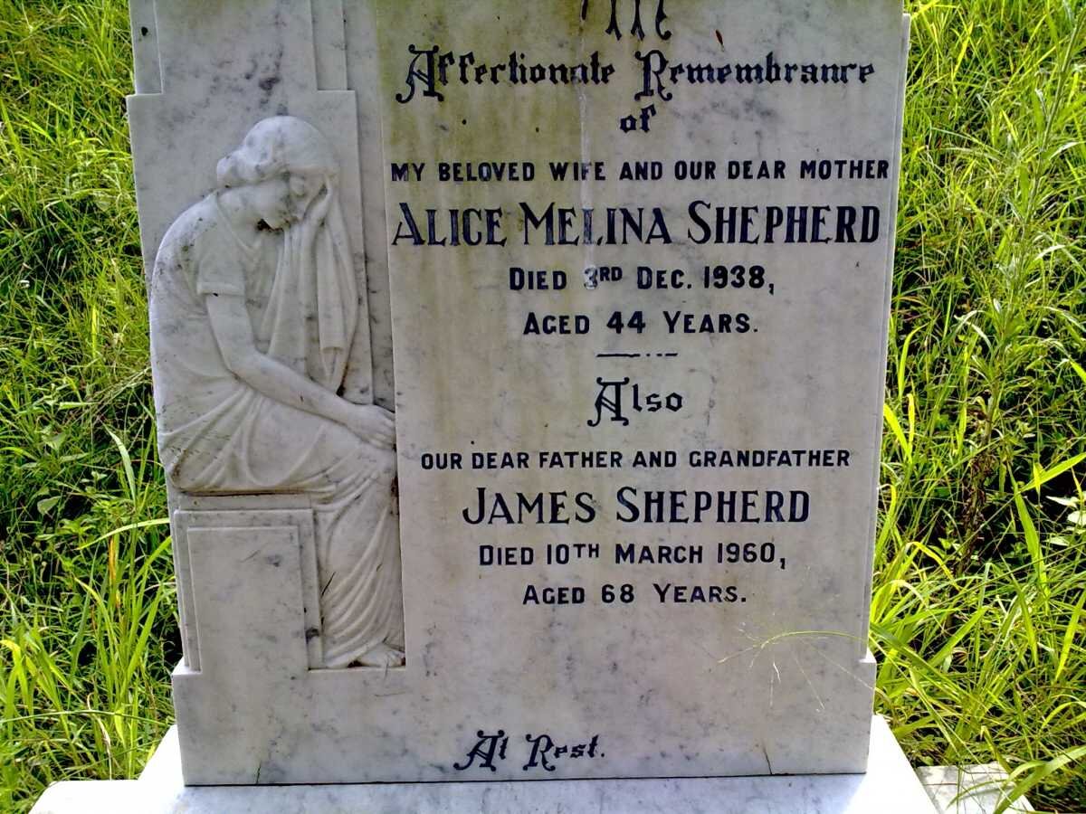 SHEPHERD James -1960  &amp; Alice Melina -1938