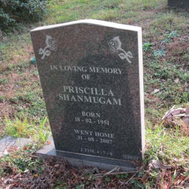 SHANMUGAM Priscilla 1951-2007