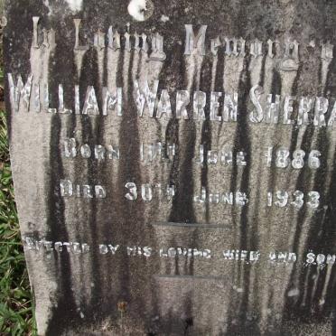 SHERRATT William Warren 1886-1933