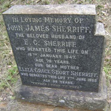 SHERRIFF John James -1947 &amp; Eliza Grace Short -1968